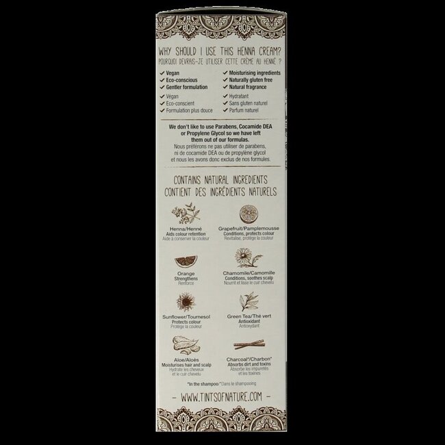 Tints Of Nature Crème au henné châtain clair semi-permanente 70 ml