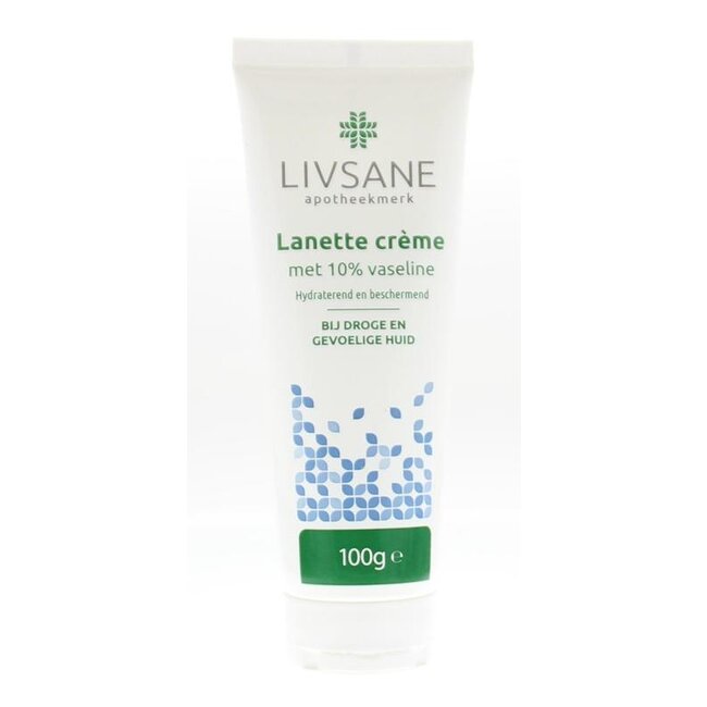 Lanettecreme met 10% vaseline in tube 100 Gram