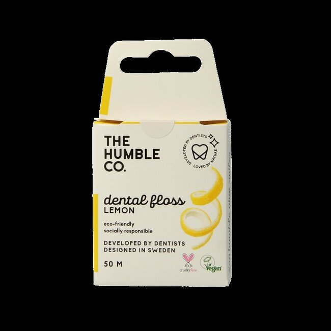 Dental floss lemon 50 meter 1 Stuks