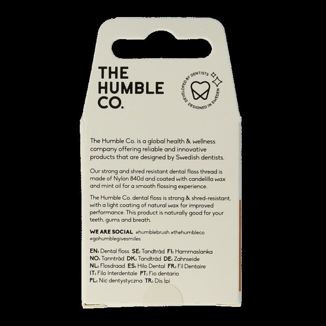 The Humble Co Dental floss cinnamon 50 meter 1 Stuks
