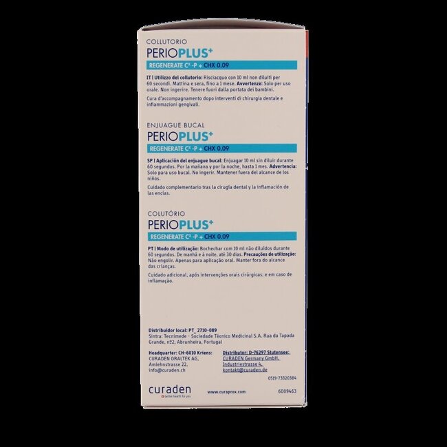 Curaprox Perio plus regenerate CHX 0.09 200 Milliliter