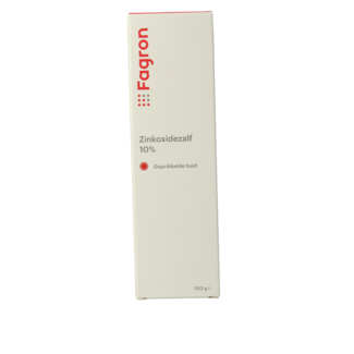 Fagron Zinkoxidezalf 10% met doos en bijsluiter 100 Gram