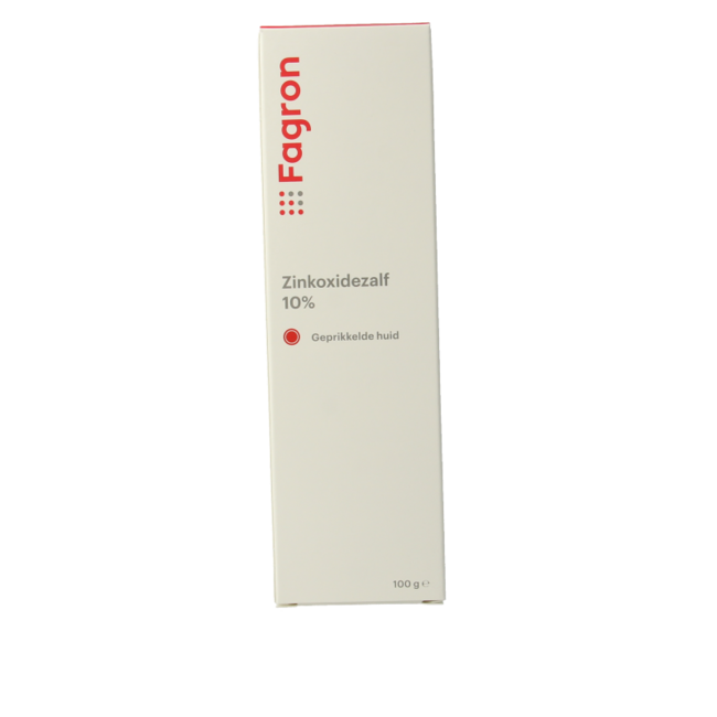 Zinkoxidezalf 10% met doos en bijsluiter 100 Gram