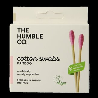 The Humble Co The Humble Co Wattenstaafjes bamboe paars 100 Stuks