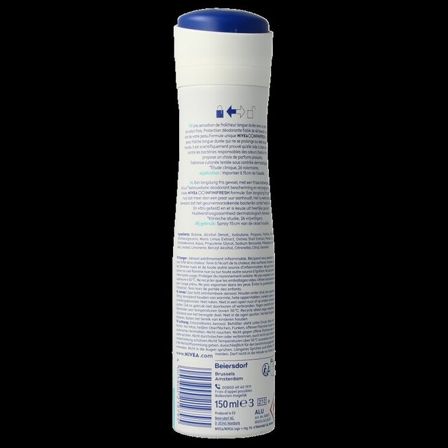 Nivea Deodorant fresh comfort spray 150 Milliliter