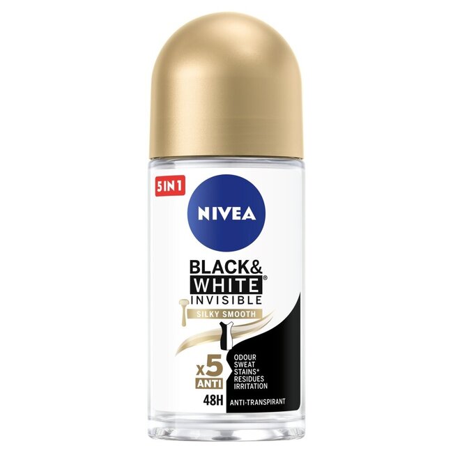 Deodorant black & white smooth roller 50 Milliliter