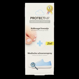 Protectair Kit de démarrage Protectair contre la mycose des ongles avec pinceau et spray pour chaussures 1 set