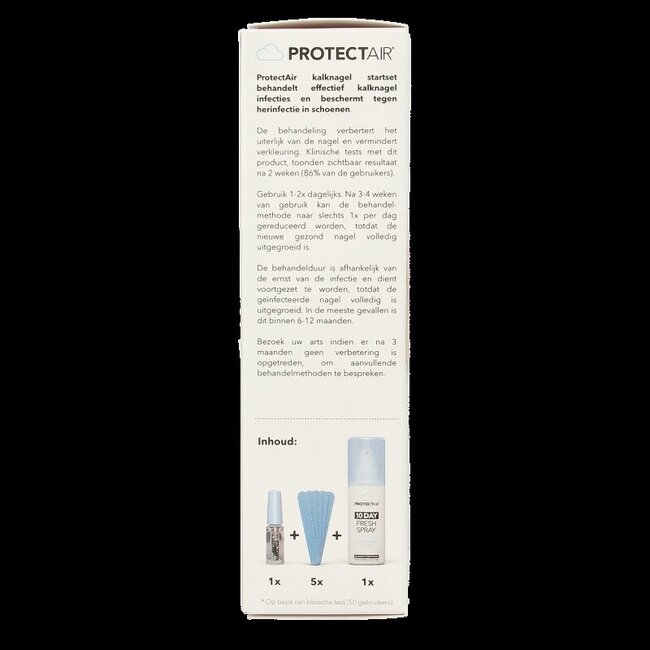 Kit de démarrage Protectair contre la mycose des ongles avec pinceau et spray pour chaussures 1 set