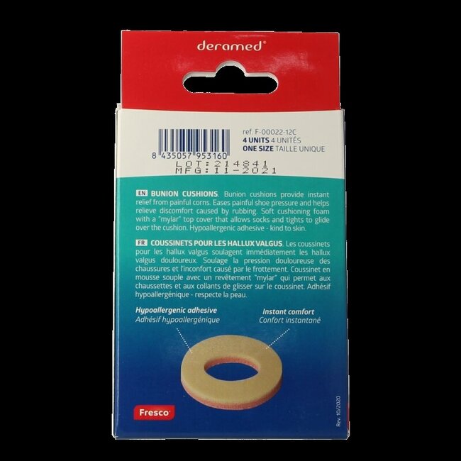 Deramed Eeltknobbel anti druk ring 3mm 4 Stuks