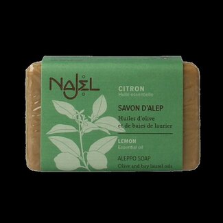 Najel Aleppo Savon d'Alep Najel olive citron lime 100 g