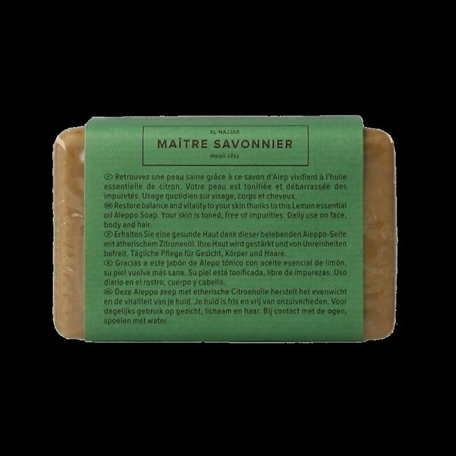 Savon d'Alep Najel olive citron lime 100 g