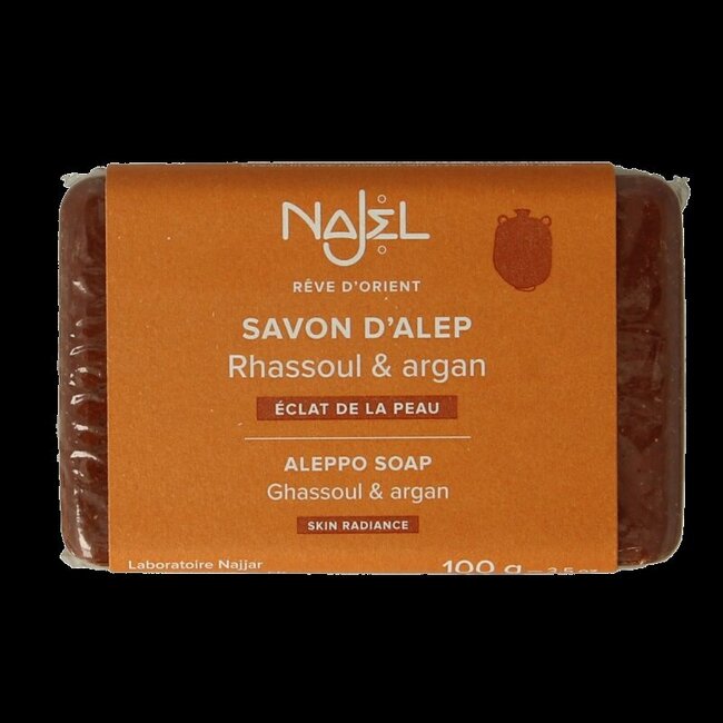 Aleppo zeep argan olie lava aarde 100 Gram