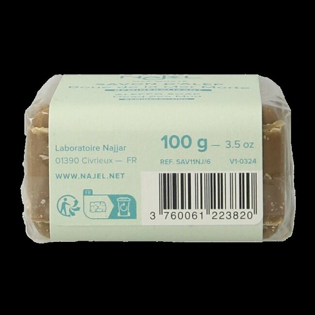 Najel Aleppo Aleppo zeep scrub dode zee klei 100 Gram