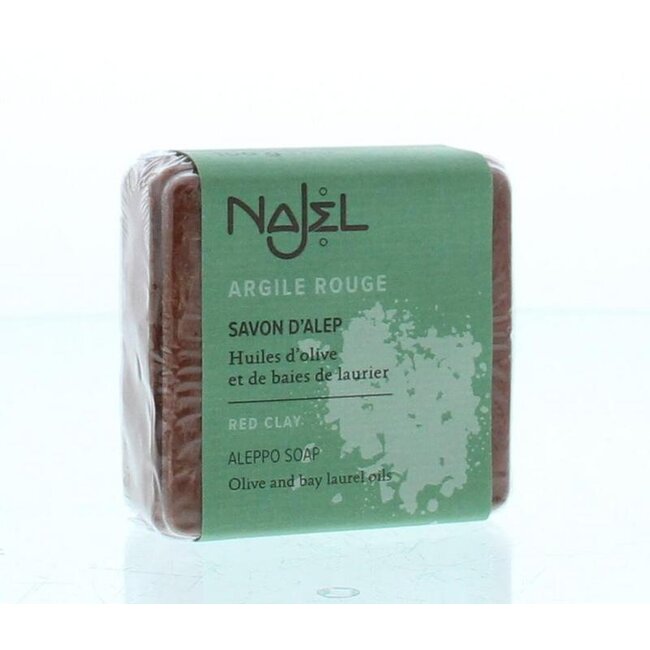 Aleppo zeep scrub rode klei 100 Gram