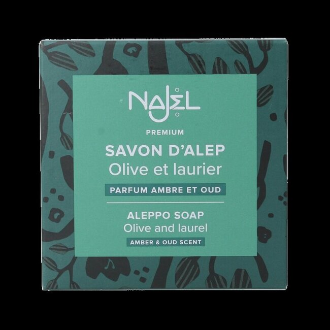 Aleppo zeep amber oud aroma aan koord 150 Gram