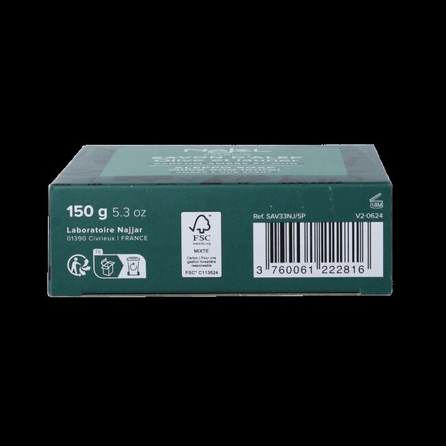 Savon d'Alep Najel Ambre Oud sur corde 150 grammes