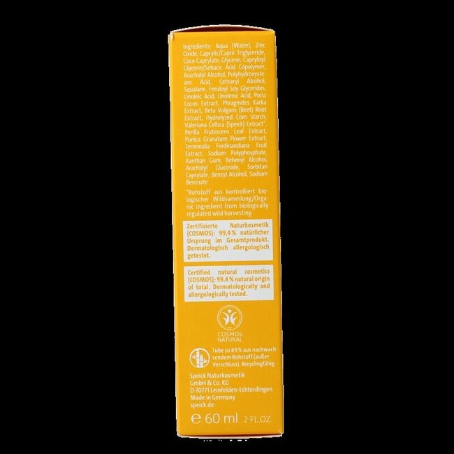 Speick Zonnecreme factor 30 bio 60 Milliliter
