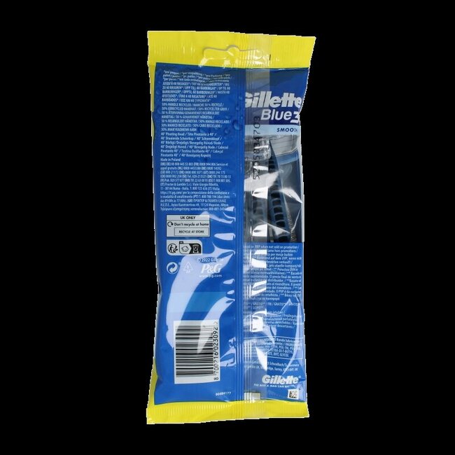 Gillette Blue 3 wegwerpmesjes 6 Stuks