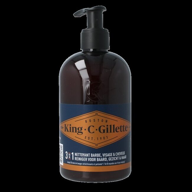 King c baard en gezichtsreiniger 350 Milliliter