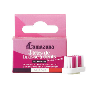 Lamazuna Lamazuna Set of 3 toothbrush heads XS 1 Stuks