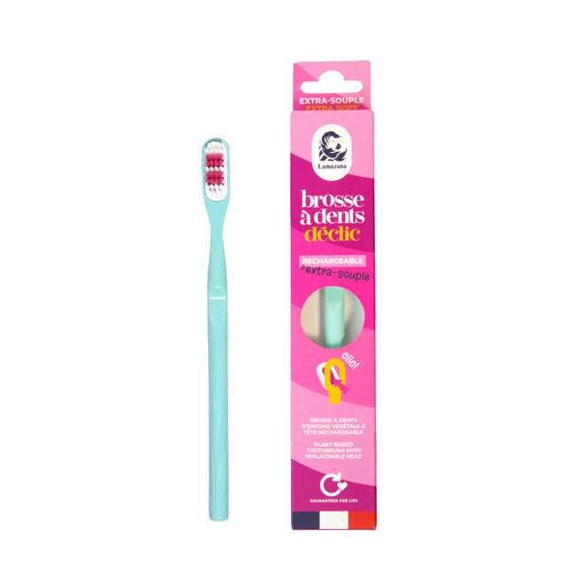 Toothbrush extra soft water green 1 Stuks