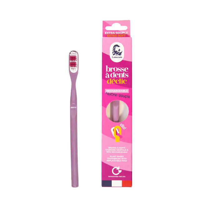 Toothbrush extra soft lilac 1 Stuks