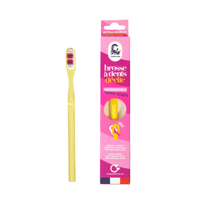 Toothbrush extra soft mimosa yellow 1 Stuks