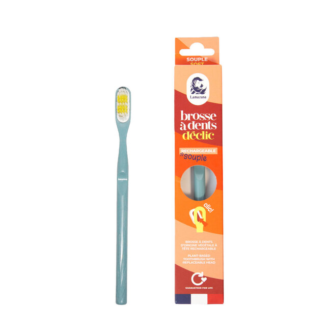 Toothbrush soft storm blue 1 Stuks