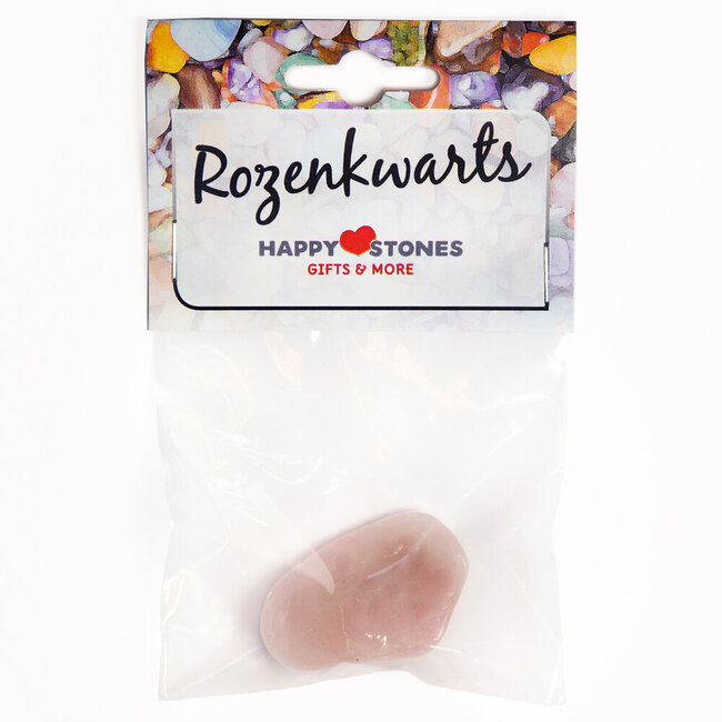 Zakje geluk - rozenkwarts 1 Stuks
