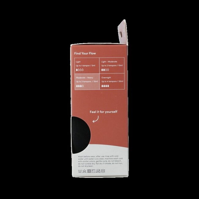 Boody Menstruatieondergoed bikinislip zw norm/hevig XS 1 Stuks