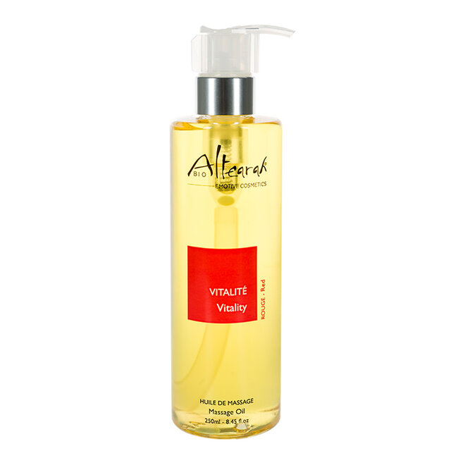 Massageolie vitality red bio 250 Milliliter