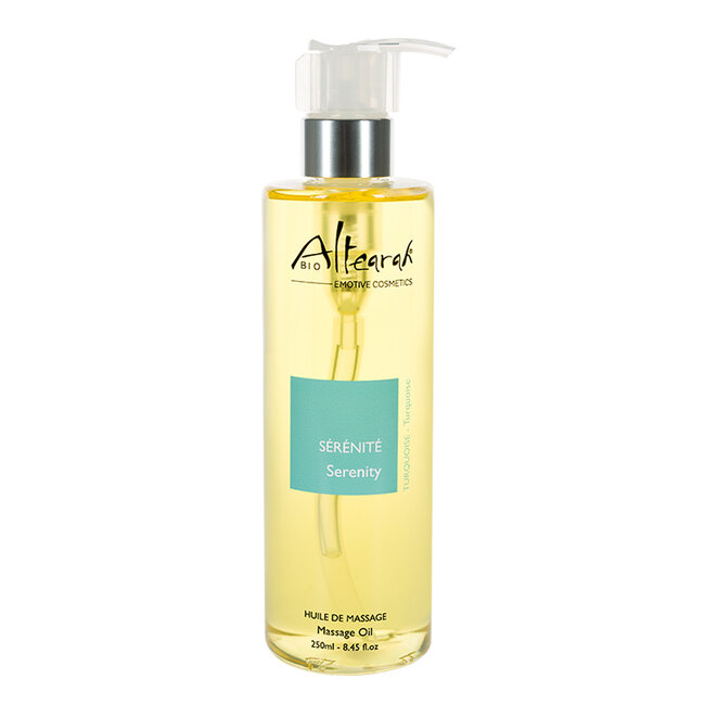 Massageolie serenity turqoise bio 250 Milliliter
