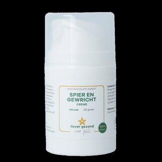 Liever Gezond Crème musculaire et articulaire Liever Gezond 50 grammes