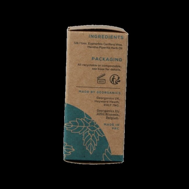 Georganics Fil dentaire menthe poivrée anglaise 30 mètres 1 pièce