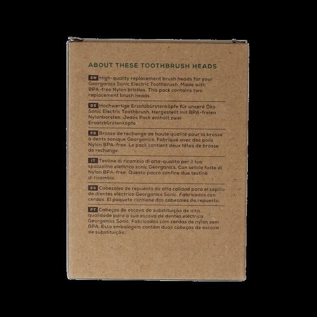 Têtes de rechange Georganics Sonic (lot de 2)