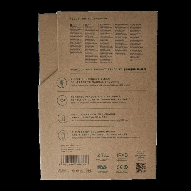 Georganics Sonic toothbrush set 1 Set