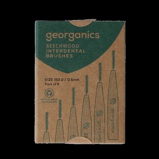 Georganics Brossettes interdentaires Georganics ISO 2 en bois de hêtre 1 pièce
