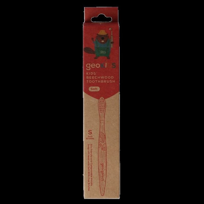 Toothbrush kids beechwood 1 Stuks