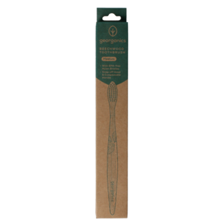 Georganics Toothbrush medium beechwood 1 Stuks