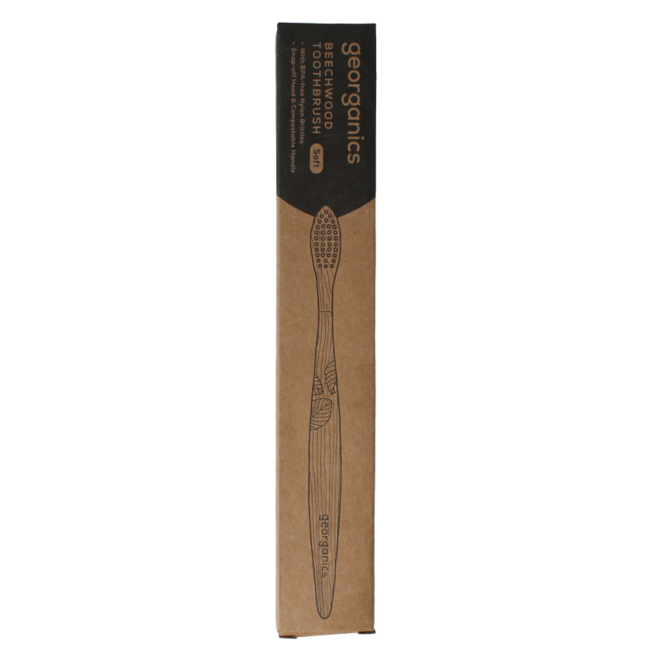 Toothbrush soft beechwood 1 Stuks