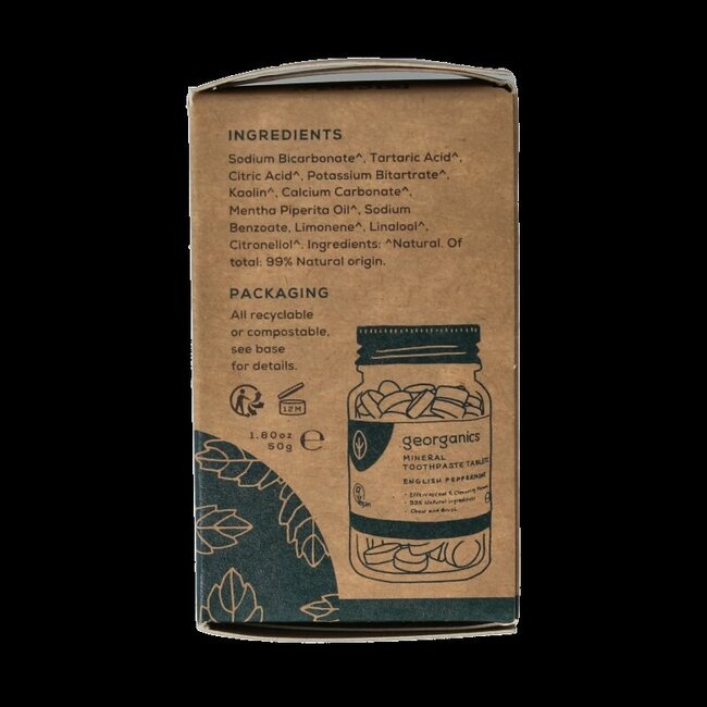 Georganics Toothpaste tablets english peppermint 120 Tabletten