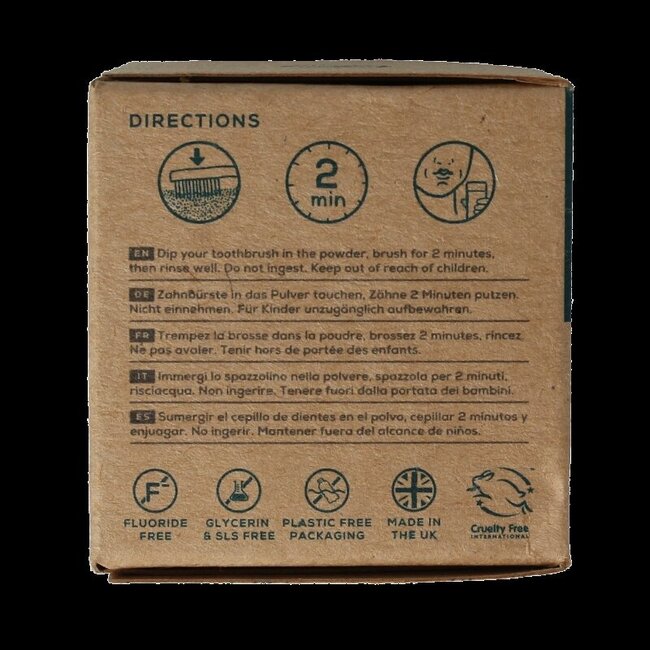 Georganics Poudre dentifrice minérale menthe poivrée anglaise 60 ml