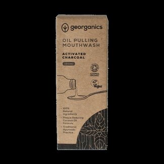 Georganics Oilpulling mouthwater activated charcoal 100 Milliliter