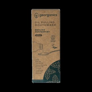 Georganics Oilpulling mouthwash english peppermint 100 Milliliter