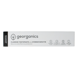 Georganics Dentifrice au fluor et charbon Georganics, tube de 75 ml