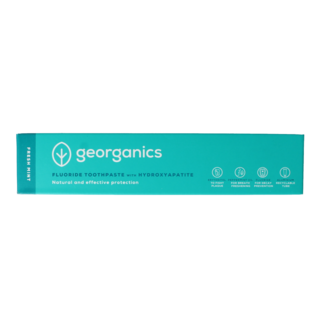 Georganics Fluor toothpaste fresh mint tube 75 Milliliter