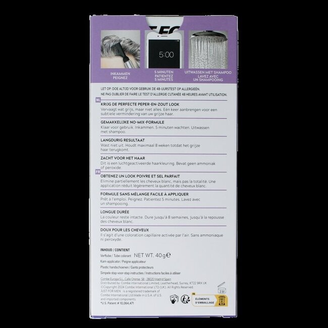 Just For Men Touch of Grey T-35 Châtain Moyen 40 g