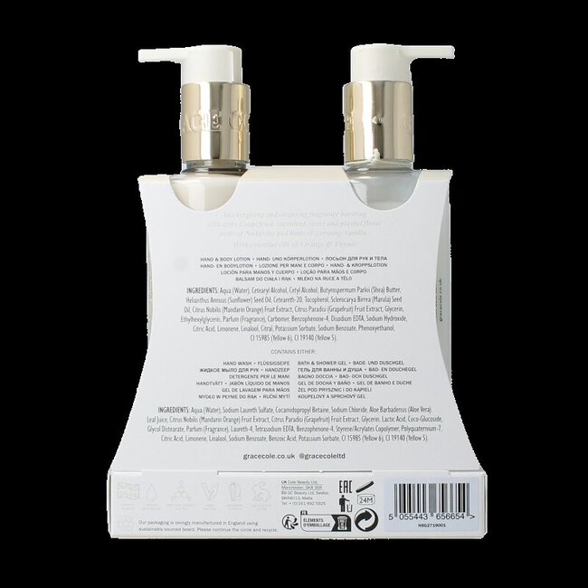 Grace Cole Nectarine blossom & grapefruit hand care duo 2 Stuks