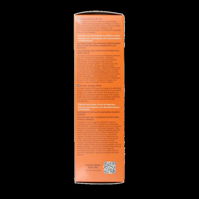 Fluide solaire visage Borlind SPF30 bio 75 ml