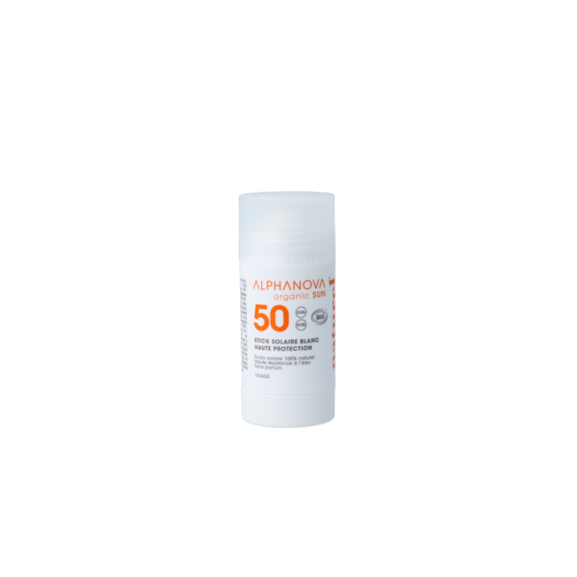 Sun stick SPF50+ blanc bio 15 Milliliter
